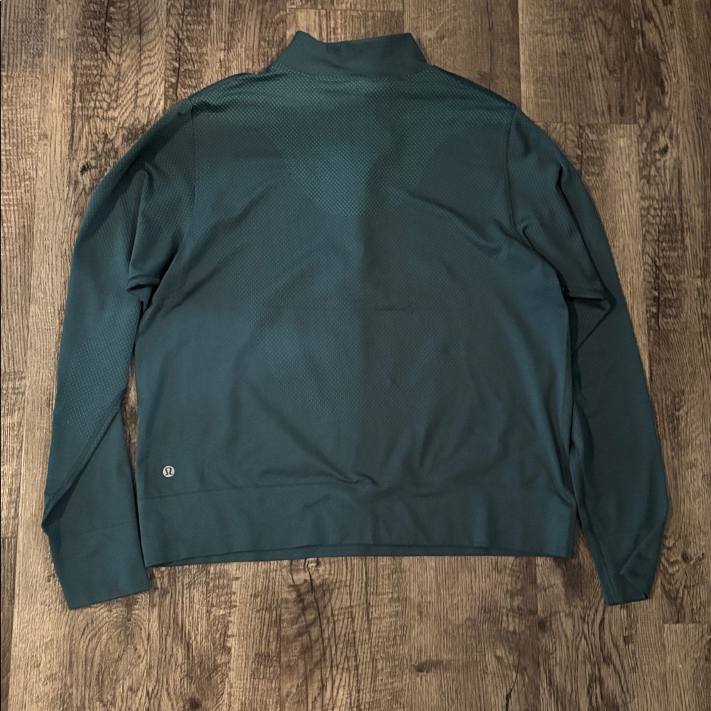 Lululemon Swiftly Relaxed Quarter Zip - Teal - Size 12 - Picture 3 of 4